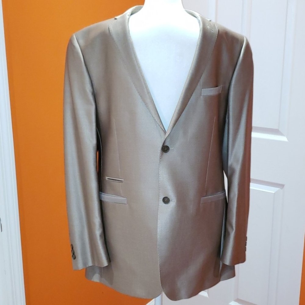 MASSIMO European STYLE SHINY TAN 2 PIECE SUIT